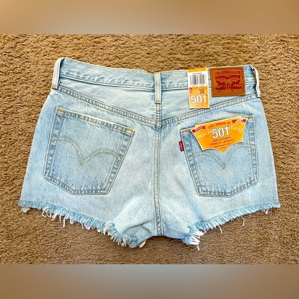 Levi's Light Blue Jean Shorts